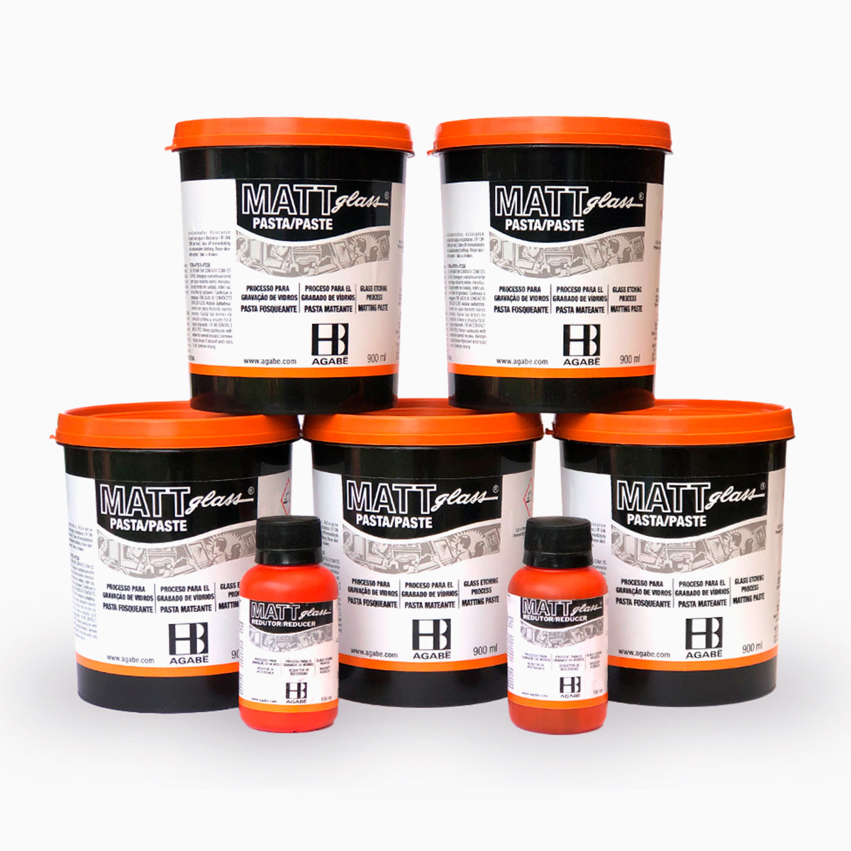 Pasta ácido de grabado Matt Glass 900ml - Ley 21601