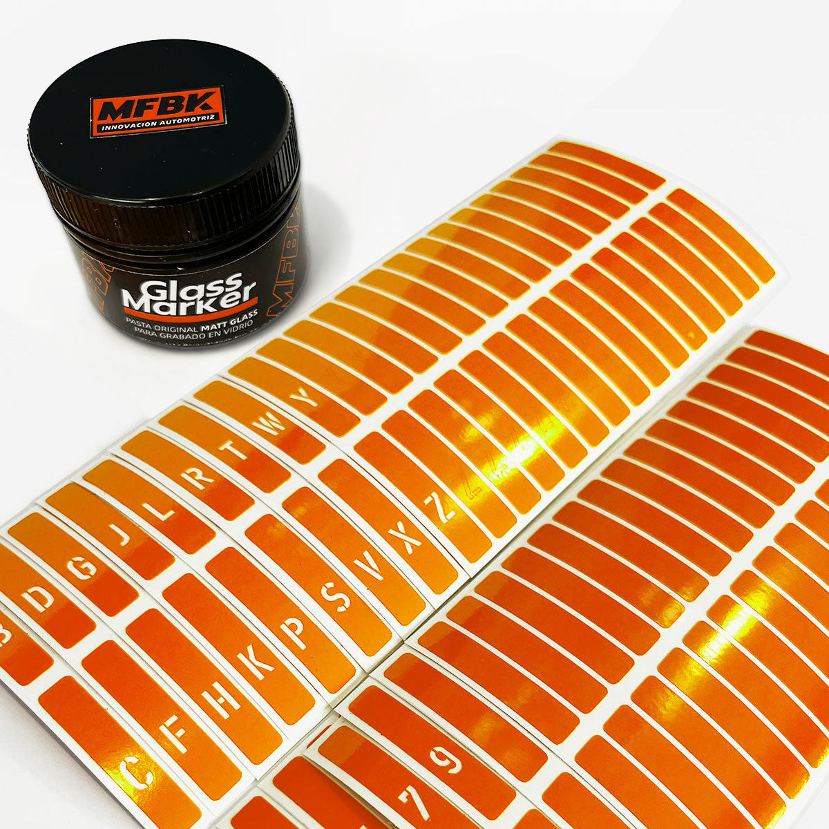 Kit de Recarga (Letras + Pasta) - Sistema Adhesivo Stencil