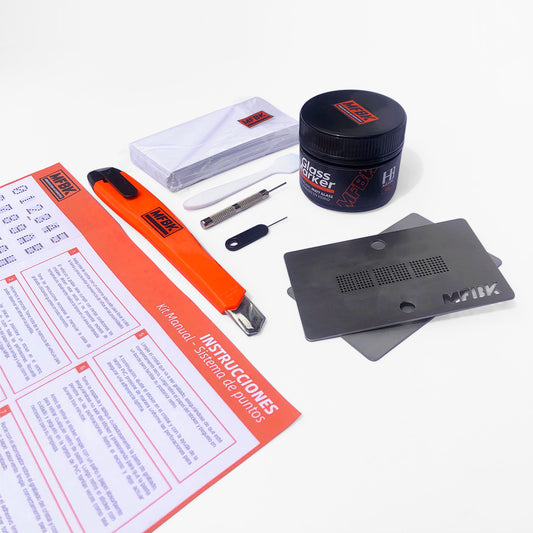 Kit de grabado de patentes en vidrio y espejo de autos con ácido - sistema de puntos - Ley 21601