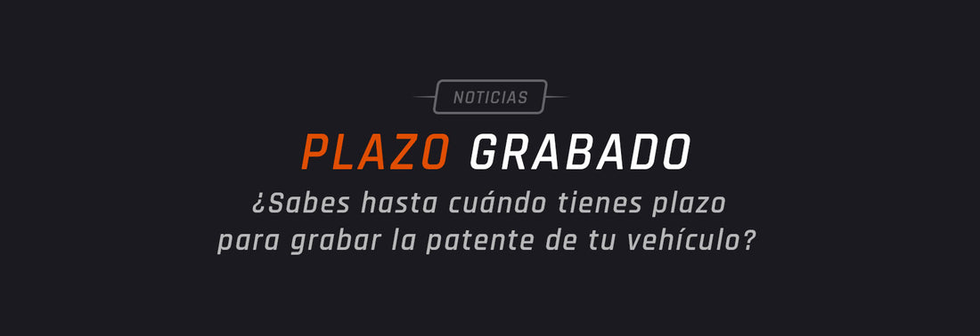¿Sabes hasta cuándo tienes plazo para grabar la patente de tu vehículo?